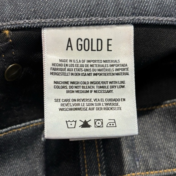 Agolde Men's Slim Jeans in Dark Blue - Picture 8 of 9